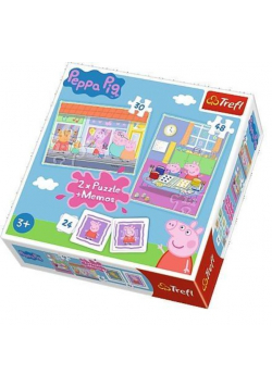 Puzzle 2w1+ memos Dzień Peppy