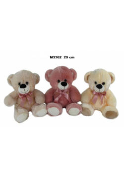 Miś kokarda 29cm MIX
