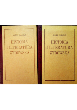 Historia i literatura żydowska tom II i III