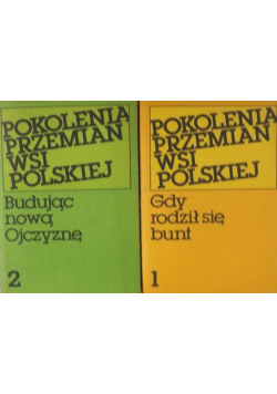Pokolenia przemian wsi polskiej 2 tomy