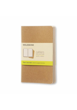 Zeszyt P 9x14 gładki Cahier Journals (3szt)