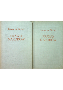 Prawo narodów 2 tomy