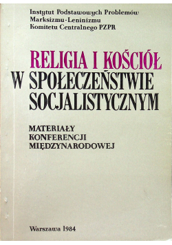 Religia i kościół w społeczeństwie socjalistycznym