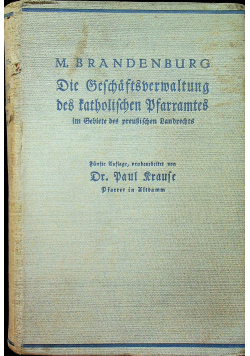 Die Sefchaftsberwaltung des katholischen Pfarramtes 1934 r.