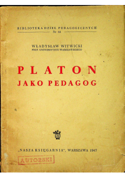 Platon jako pedagog 1947 r