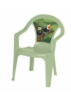 Krzesełko plastikowe pastel pistacja