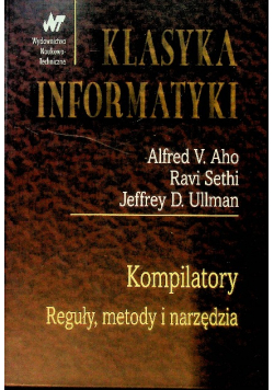 Kompilatory  Reguły metody i narzędzia
