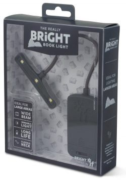 Bright Book Light - lampka do książki - szara