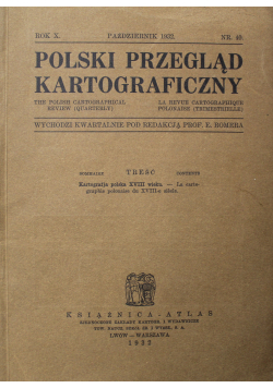 Polski Przegląd Kartograficzny Nr 40 1932 r.
