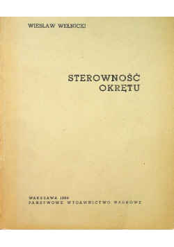 Sterowność okrętu