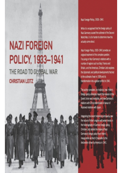 Nazi Foreign Policy, 1933-1941