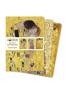 Zestaw 3 notatników A5 Gustav Klimt