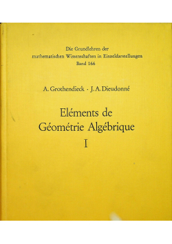 Elements de geometrie algebrique