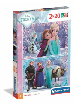 Puzzle 2x20 Super kolor Frozen 24825