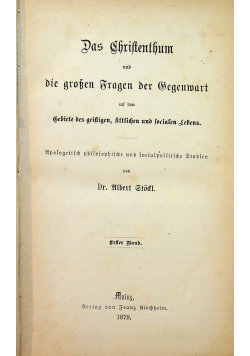 Das Christenthum 1879 r