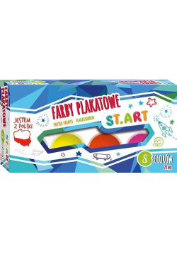 Farby plakatowe St.Art 8 kolorów 20 ml