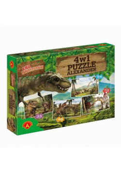 Puzzle Era dinozaurów 4w1