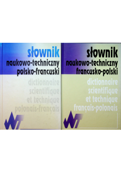 Słownik naukowo techniczny francusko polski 2 tomy