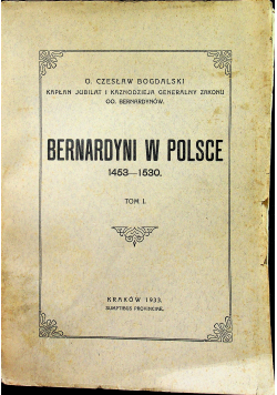 Bernardyni w Polsce 1453 1530
