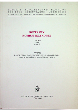 Rozprawy komisji językowej Tom XLI