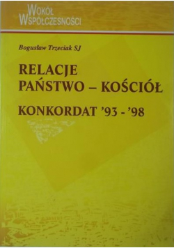 Relacje państwo Kościół Konkordat 93 98