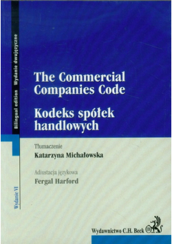 Kodeks spółek handlowych Commercial Companies Code