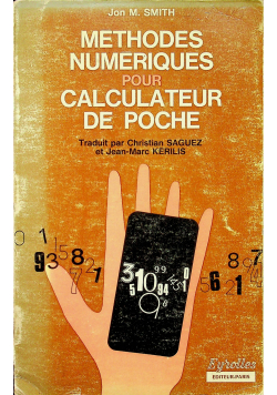 Methodes numeriques pour calculateur de poche