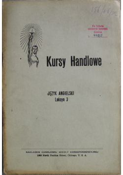 Kursy handlowe Język angielski Lekcya 3 1919 r