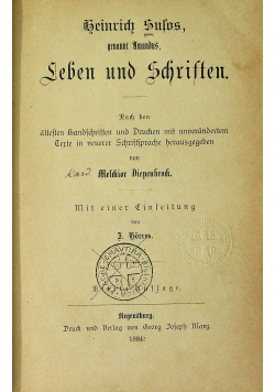 Leben und Schristen 1884 r