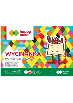 Blok Wycinanka A5/10K 100g HAPPY COLOR
