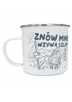 Kubek emaliowany - Znów mnie wzywa szlak