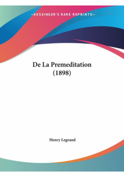 De La Premeditation (1898)