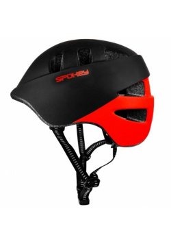 Kask rowerowy Cherub S/48-52cm czarno-czerwony