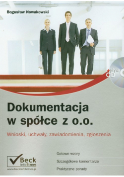 Dokumentacja w spółce z o.o. + płyta CD