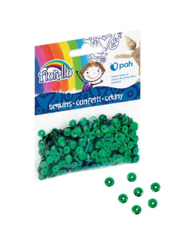Confetti cekiny kółko zielone FIORELLO