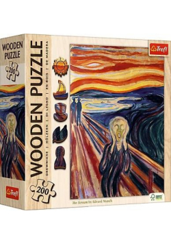 Puzzle 200 drewniane Krzyk Edvard Munch 20252