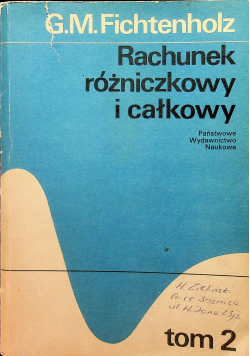 Rachunek różniczkowy i całkowy tom 2