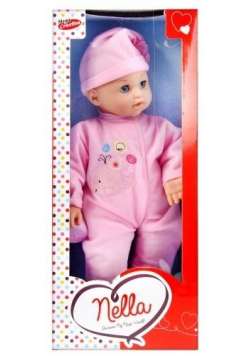 Lalka 40 cm Bobas Nella z akcesoriami