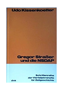 Gregor Straber und die NSDAP