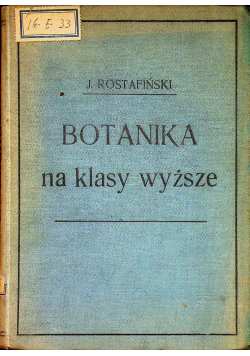 Botanika na klasy wyższe 1906r