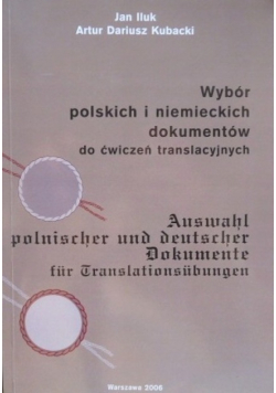 Wybór polskich i niemieckich dokumentów do ćwiczeń translacyjnych