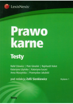 Prawo karne Testy