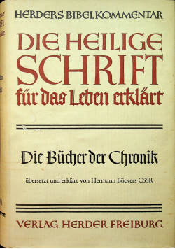 Die Heilige Shrift fur das Leben erklart  Die Bucher der Chronik