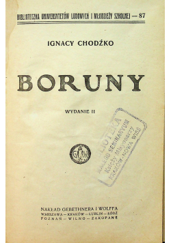 Boruny wydanie II 1925 r.