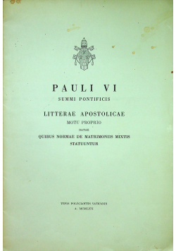 Pauli VI Summi Pontificis