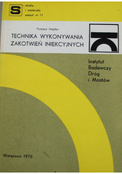 Technika wykonywania zakotwień iniekcyjnych