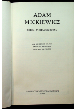Księga w stulecie zgonu