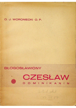 Błogosławiony Czesław Dominikanin 1947r