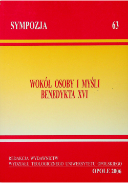 Wokół osoby i myśli Benedykta XVI