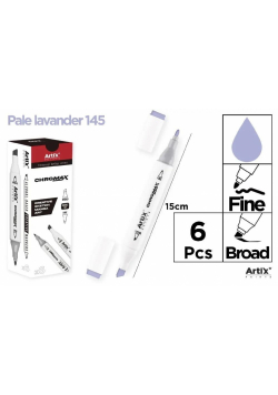 Marker Chromax z 2 końcówk. pale lavend 145 (6szt)